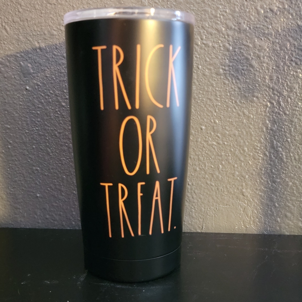 Rae Dunn Halloween Trick or Treat to go mug